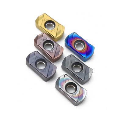 Insertores de fresado de carburo sustituibles e indexables para fresado de cara y fresado de alimentación alta en máquinas CNC