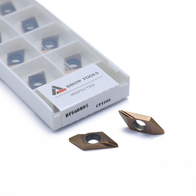 TBP 60FR-20 Insertores de torneado de carburo para piezas de acero de torno CNC Mecanizado con y operaciones de corte liso