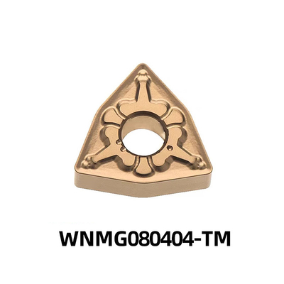 WNMG080404-TM Insertores de torneado de carburo CNC indexables sustituibles para aleaciones de alta temperatura y materiales no ferrosos