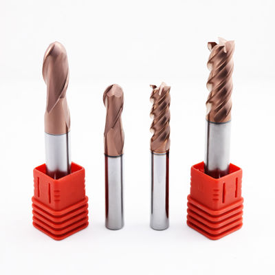 Molino de extremo de nariz de bola de carburo de 6 mm 2 flautas para procesamiento de metales