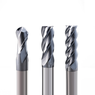 Molino de extremos planos de carburo de 8 mm 4 flautas para fresado de metales