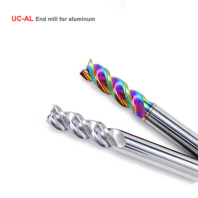Cortador de fresado de carburo de tungsteno revestido con DLC para el mecanizado CNC de aluminio