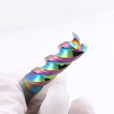 Cortador de fresado de carburo de tungsteno revestido con DLC para el mecanizado CNC de aluminio